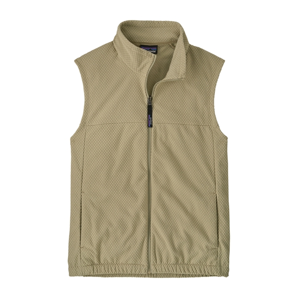 Patagonia Mens Textured Fleece Vest - Weathered Stone