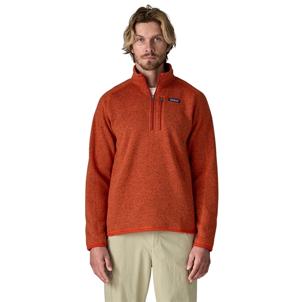 Patagonia Mens Better Sweater 1/4 Zip - Coal Orange