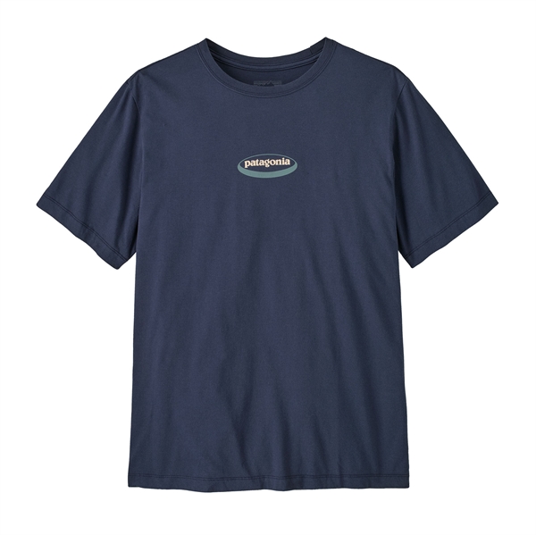 Patagonia Mens '95 Oval Logo T-Shirt - New Navy: Kaleido