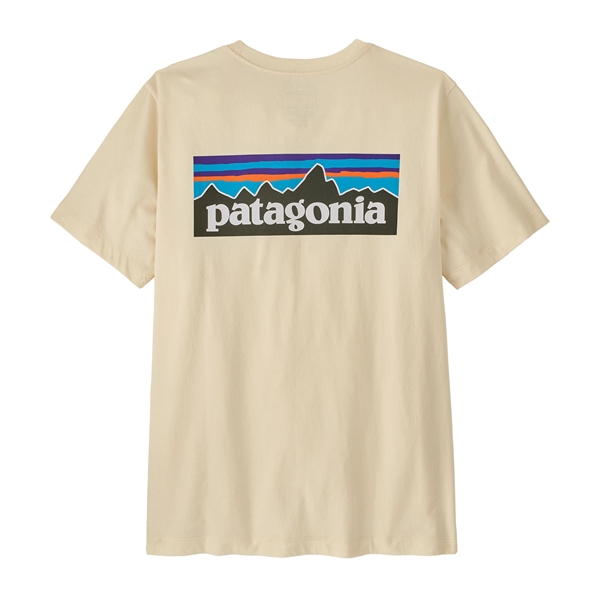 Patagonia Mens P-6 Logo T-Shirt - Undyed Natural
