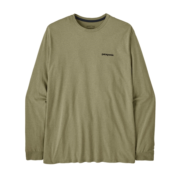 Patagonia Mens L/S P-6 Logo Responsibili-Tee - P-6 Outline: Gumtree Green