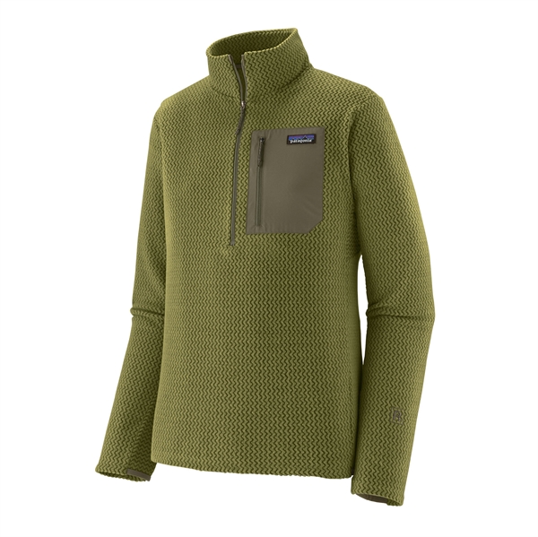 Patagonia Mens R1 Air Zip Neck -Caper Green