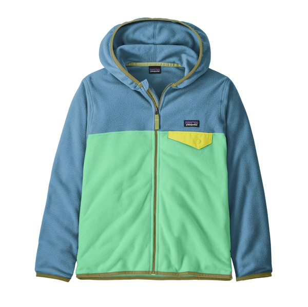 Patagonia Kids Micro D Snap-T jkt - Early Teal w/Shore Blue