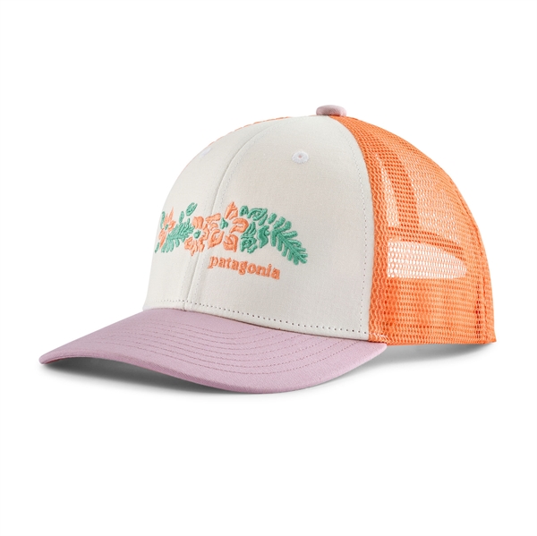 Patagonia Kids Trucker Hat -Friend Lei: White