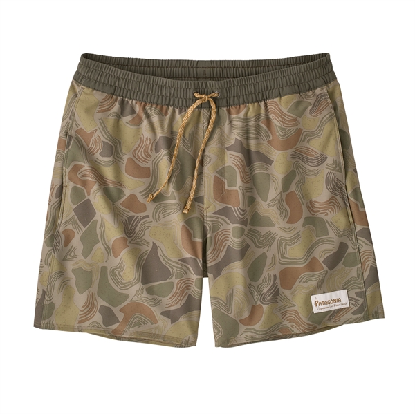Patagonia Mens Hydropeak Volley Shorts - 16 in. - Coastal Edge: Weathered Stone
