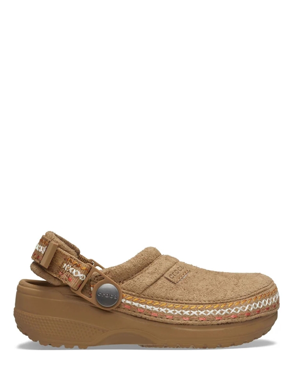 Crocs Crafted Vegan Suede Stitch Kids - Sepia