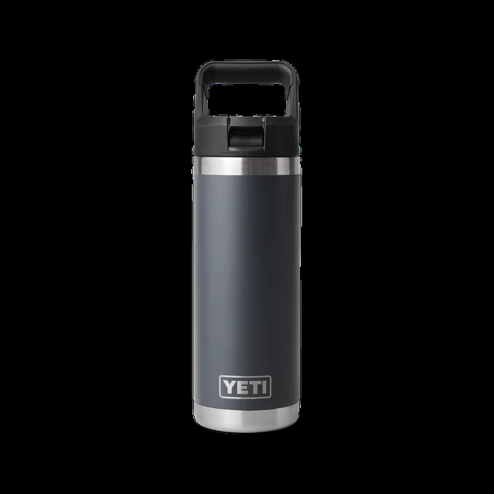 YETI - Rambler 18 OZ C Straw Bottle - Charcoal