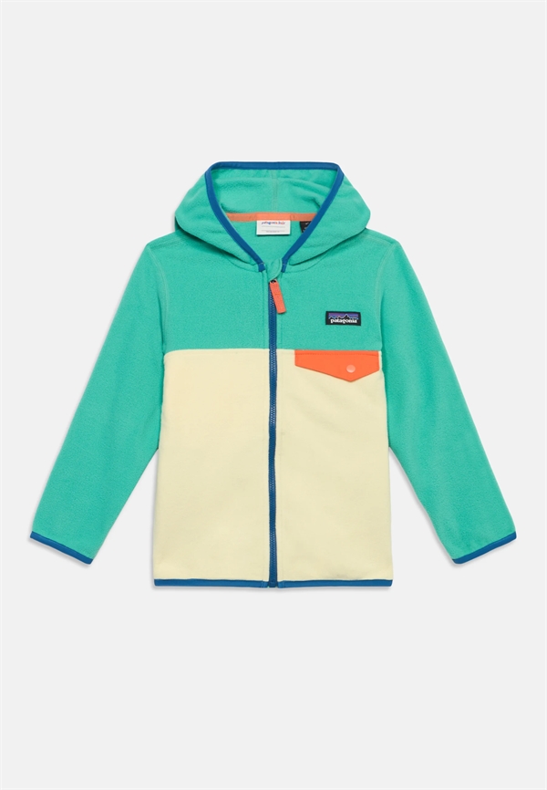 Patagonia Baby Micro D Snap-T Jacket - Buttercup Yellow w/Aqua Stone