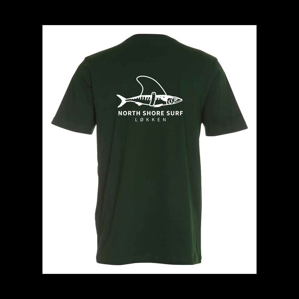 North Shore Surf - T-Shirt “Ny makrel” - Bottle Green