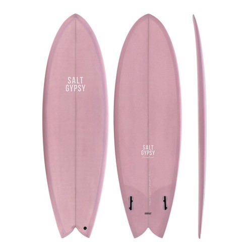 Salt Gypsy Surfboard Shorebird 5'11" - Dirty Pink Tint