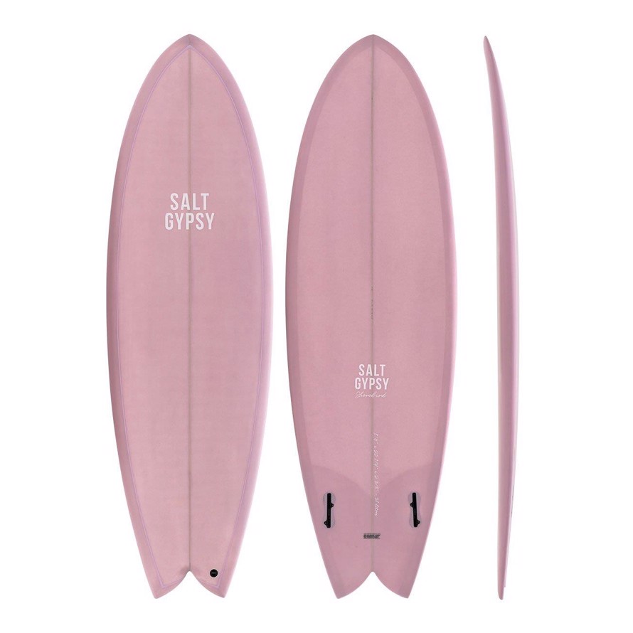 Salt Gypsy Surfboard Shorebird 5\'11" - Dirty Pink Tint
