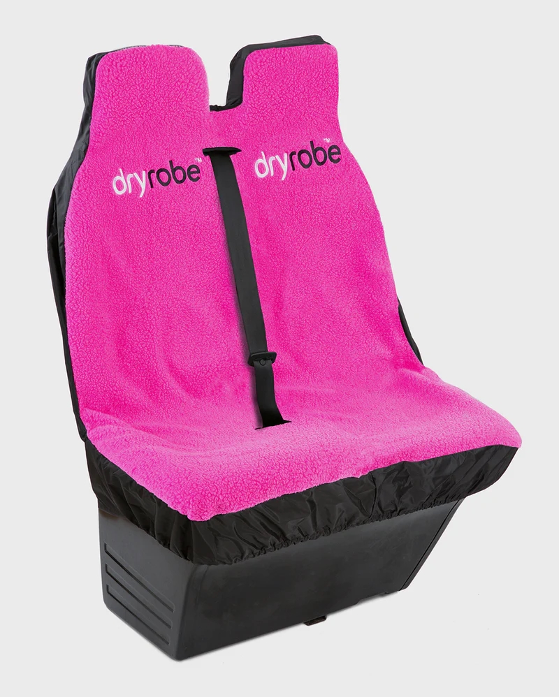 Dryrobe Water-repellent Car Seat Cover / Double - Black/pink