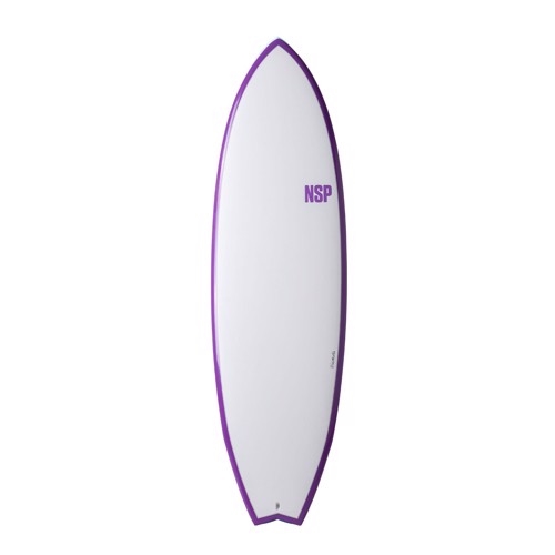 NSP Elements HDT Fish 7'2"Purple FTU Surfboard