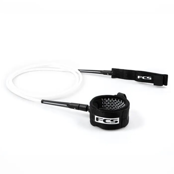 FCS 7' All Round Essential Leash White/Black