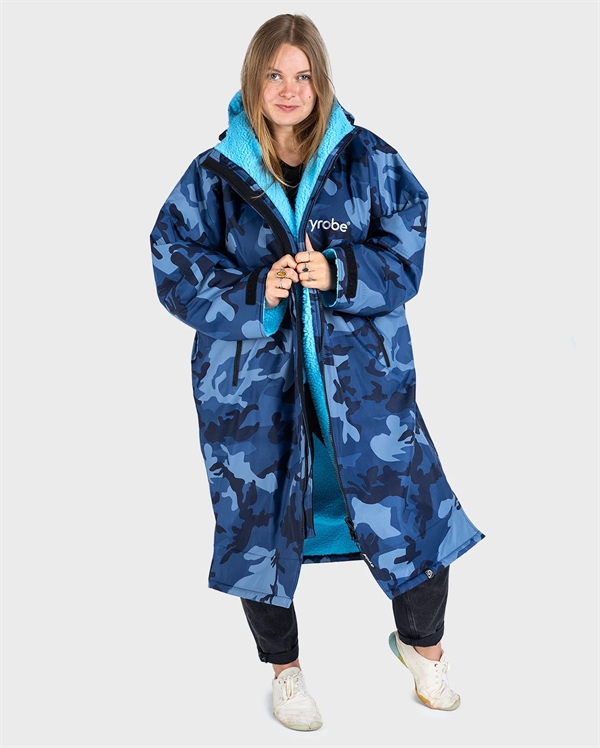 Dryrobe Advance Long Sleeve - Blue Camo / Blue