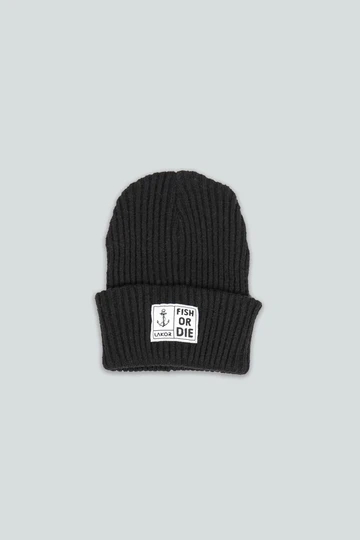 Lakor Fish Or Die Beanie - Black