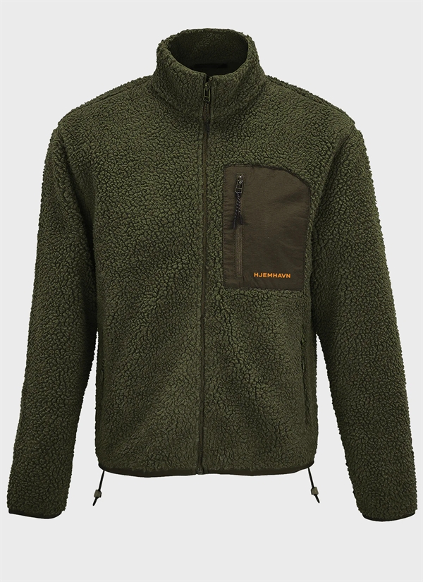 Hjemhavn - SHERPA JACKET - GREEN