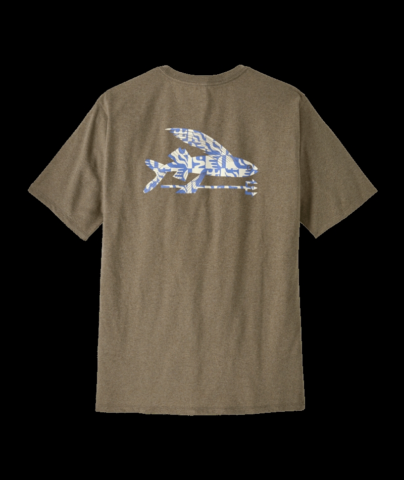 Patagonia Mens Flying Fish Responsibili-Tee - Flying Fish: Mother Tree Abundant Blue