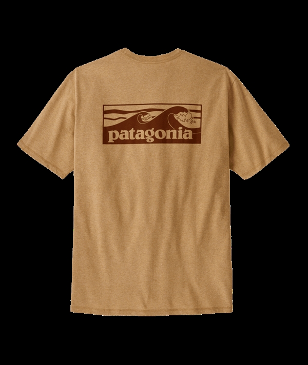 Patagonia - Men's Boardshort Logo Pocket Responsibili-Tee - Talon Gold