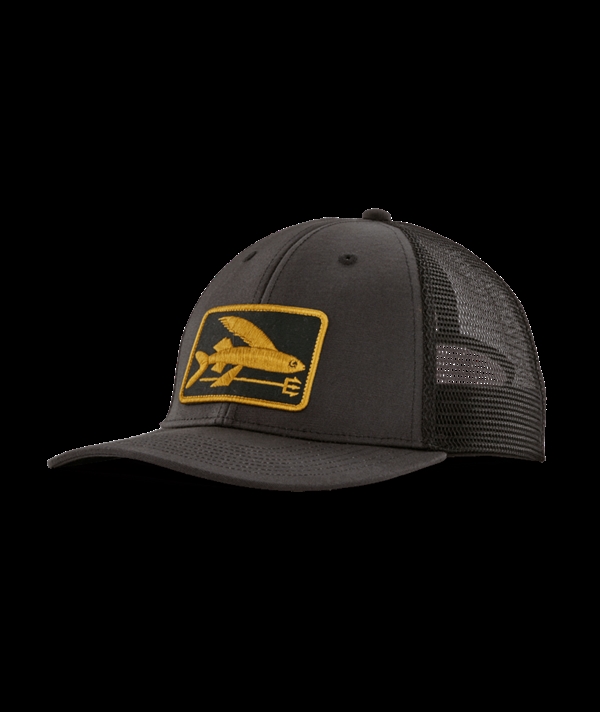Patagonia - Flying Fish LoPro Trucker Hat - Flying Fish Fork: Ink Black