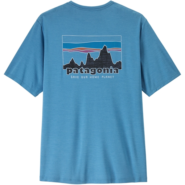 Patagonia Mens Cap Cool Daily Shirt '73 Skyline - Shore Blue