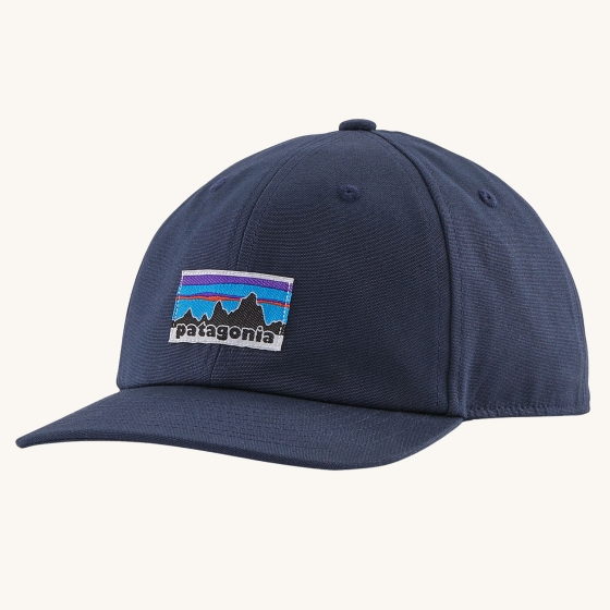 Patagonia Kids Funhoggers Hat - OG Legacy Label: New Navy