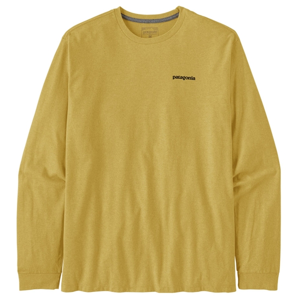 Patagonia Mens L/S P-6 Logo Responsibili T-shirt - Milled Yellow
