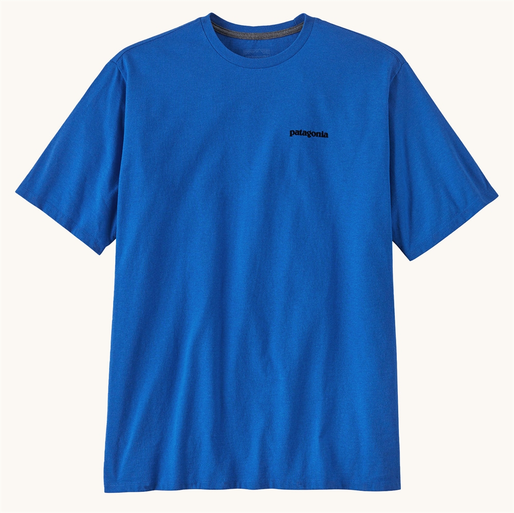 Patagonia Mens P-6 Logo Responsibili T-shirt - P-6 Outline: Vessel Blue