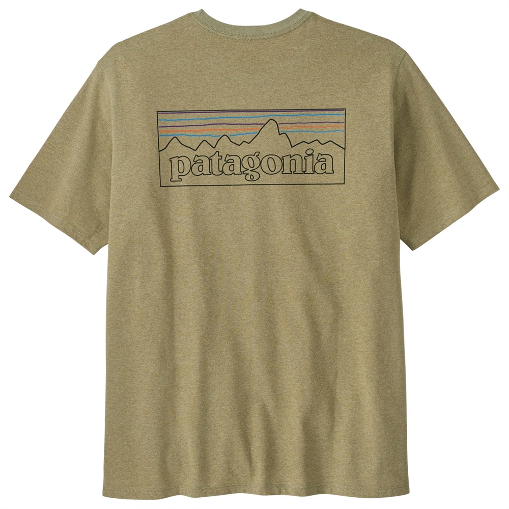 Patagonia Mens P-6 Logo Responsibili-Tee -Gumtree Green