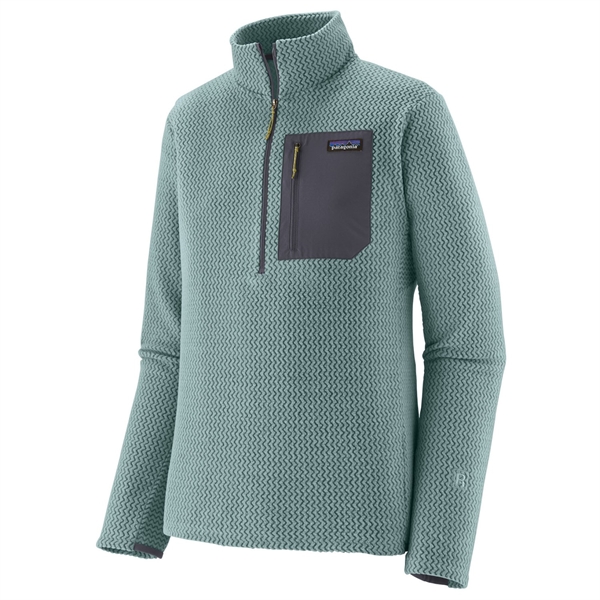 Patagonia Mens R1 Air Zip Neck - Blue sage