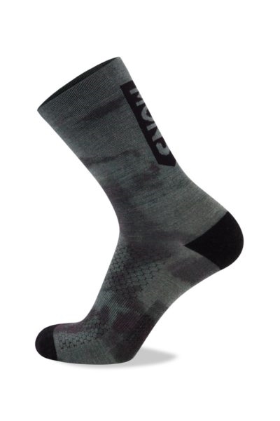 Mons Royale Atlas Crew Sock Digital Sage Tie Dye