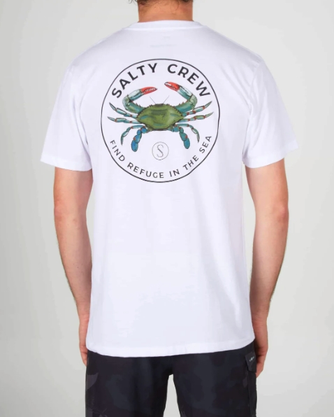 Salty Crew BLUE CRABBER PREMIUM S/S TEE - White