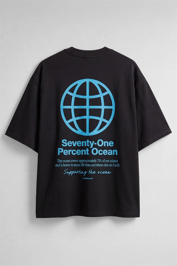 Hjemhavn Seventy-One Boxy Tee - Black