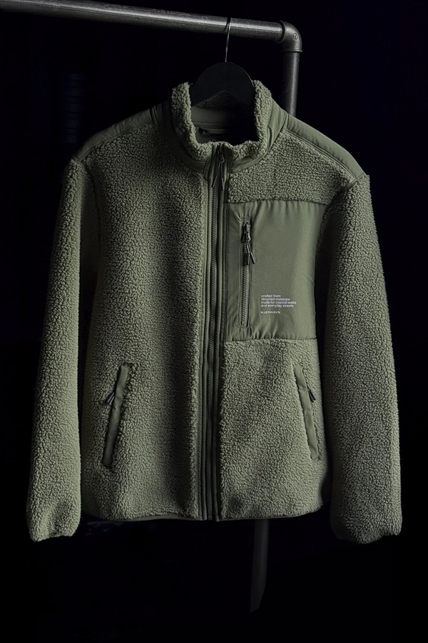 Hjemhavn Sherpa Jacket - Green Khaki