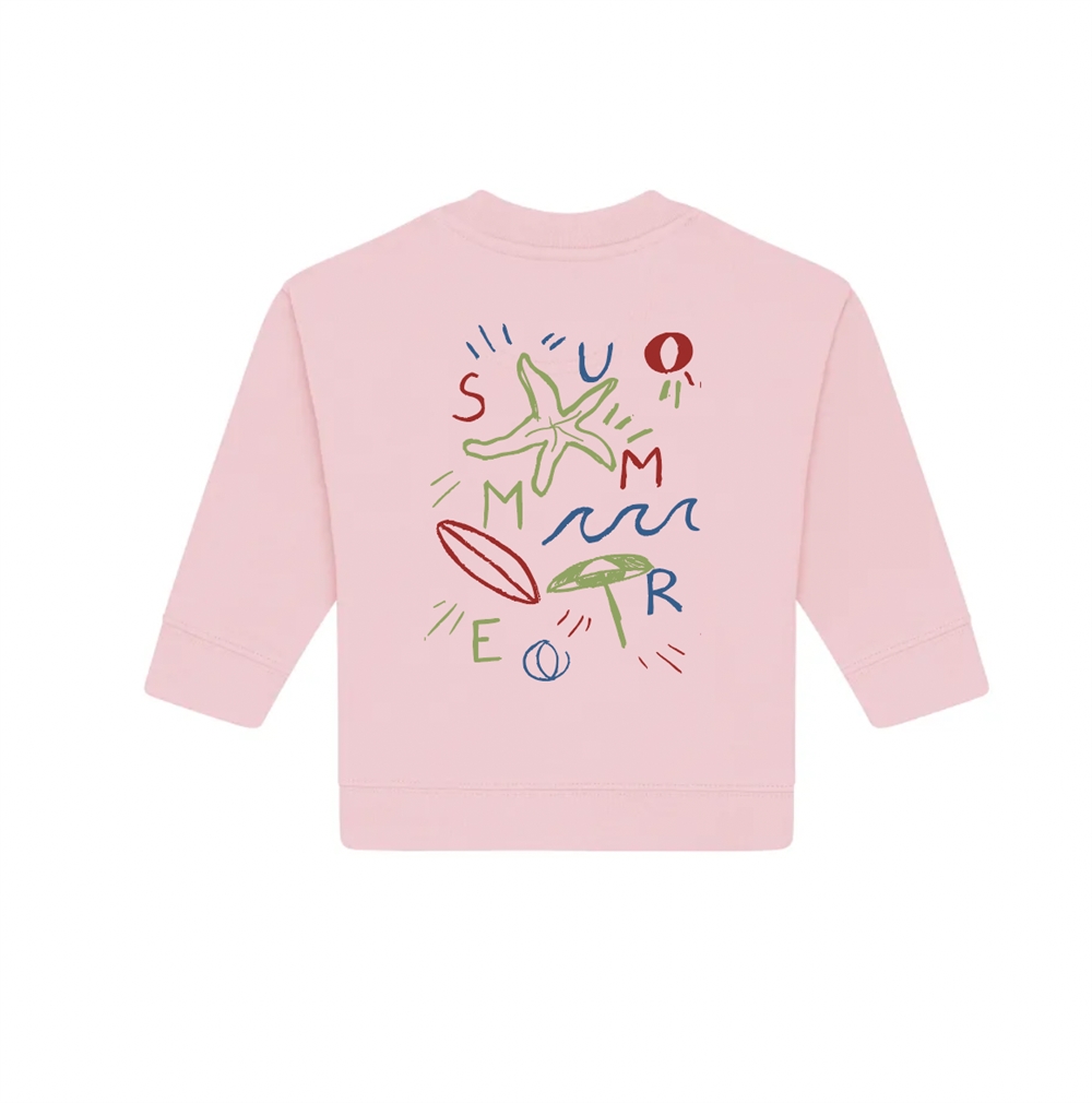 North Shore Surf - Crewneck “summer” baby - Pink