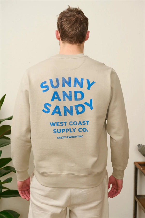 Hjemhavn - Sweat "Sunny & Sandy" - Stone