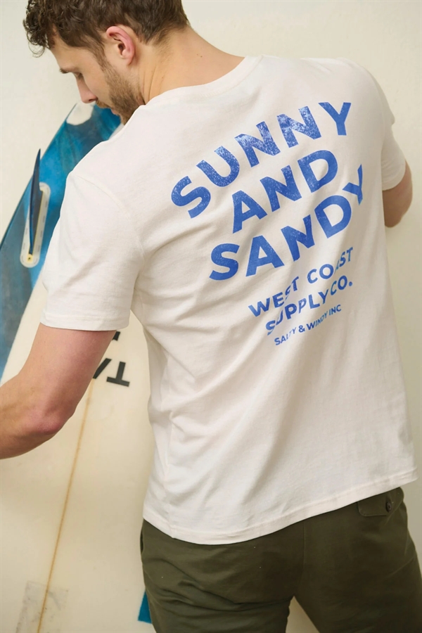Hjemhavn - Recycled Tee "Sunny & Sandy" - Raw