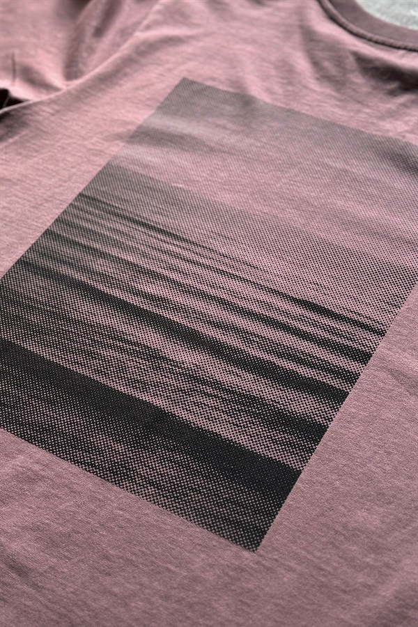 Hjemhavn Heavy Weight Tee "Ocean - The Halftone Project" - Smokey Mauve