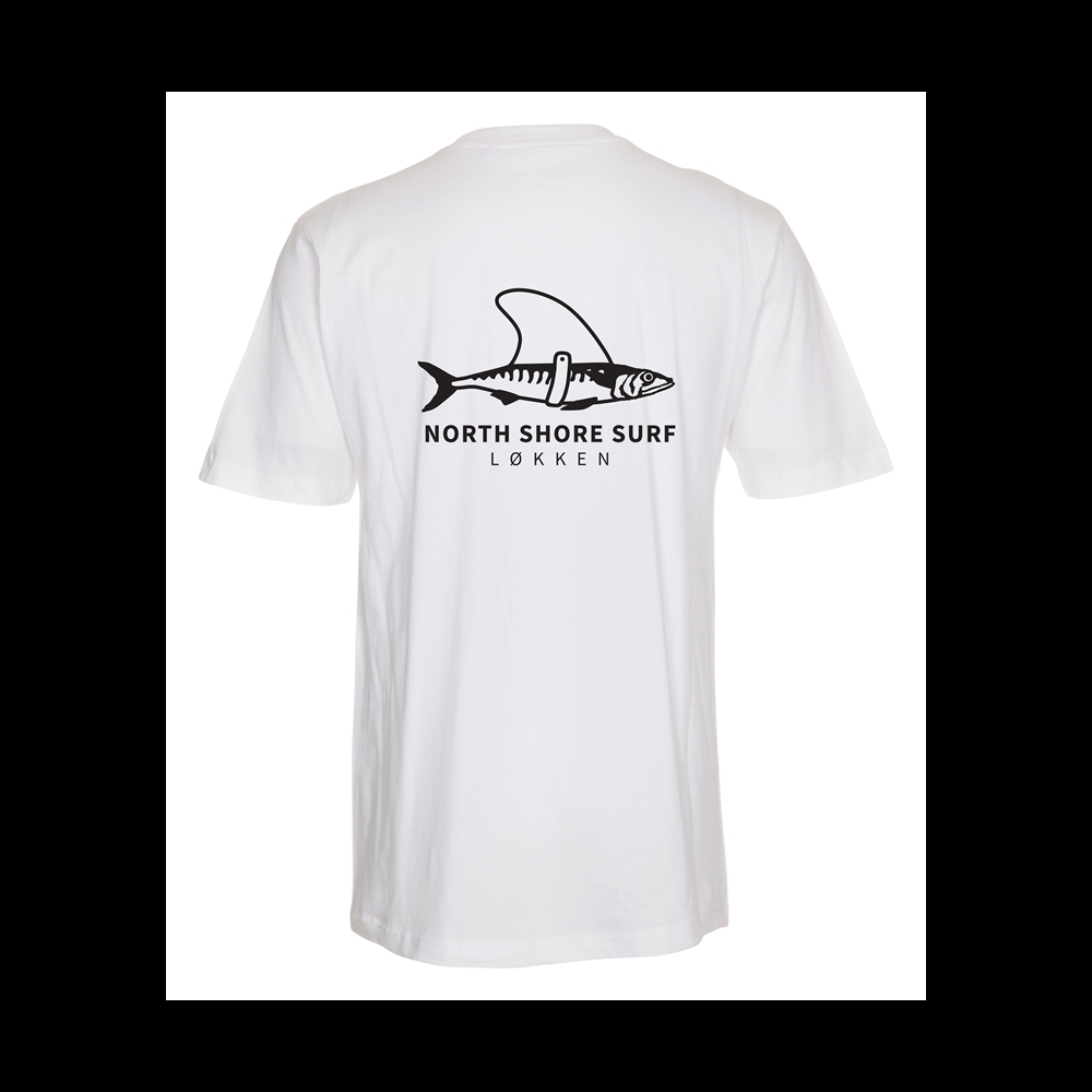 North Shore Surf - T-Shirt “Ny makrel” - White